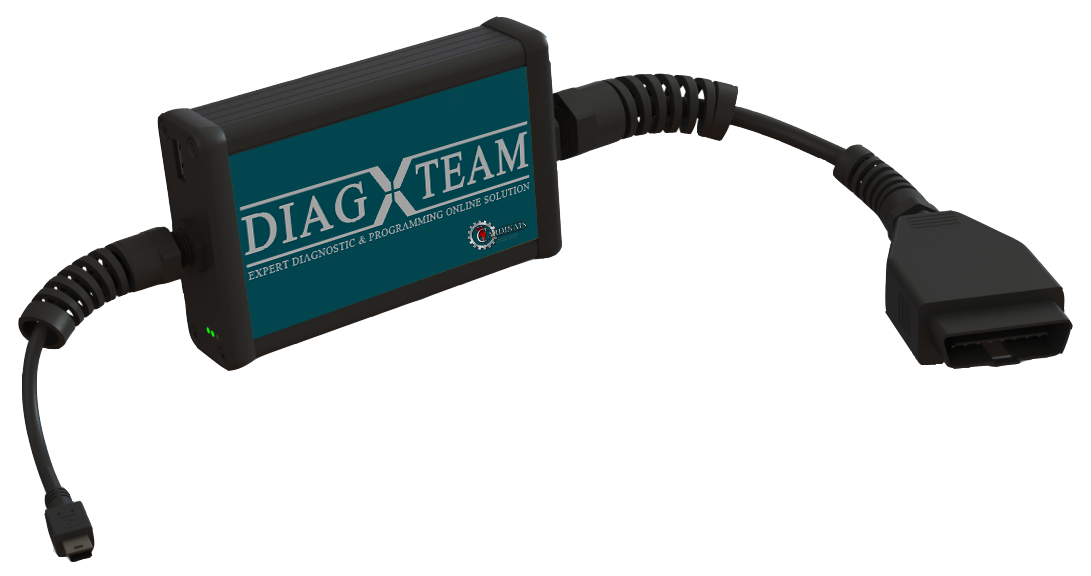 Equipamento de diagnóstico remoto DiagXTeam